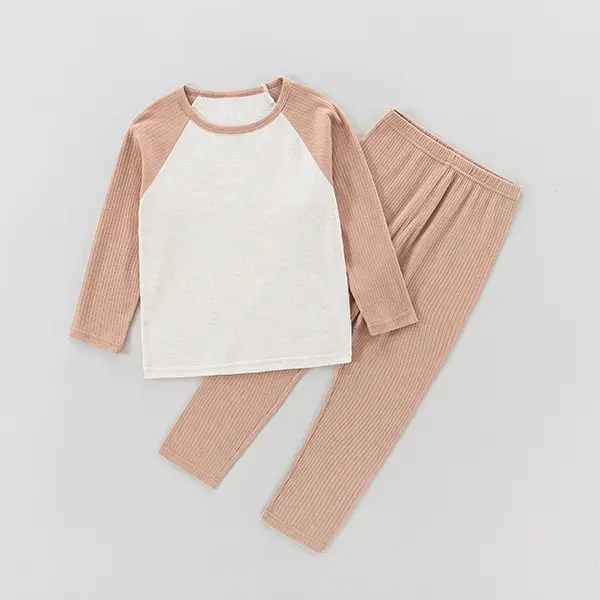 colorblock pajama set 5
